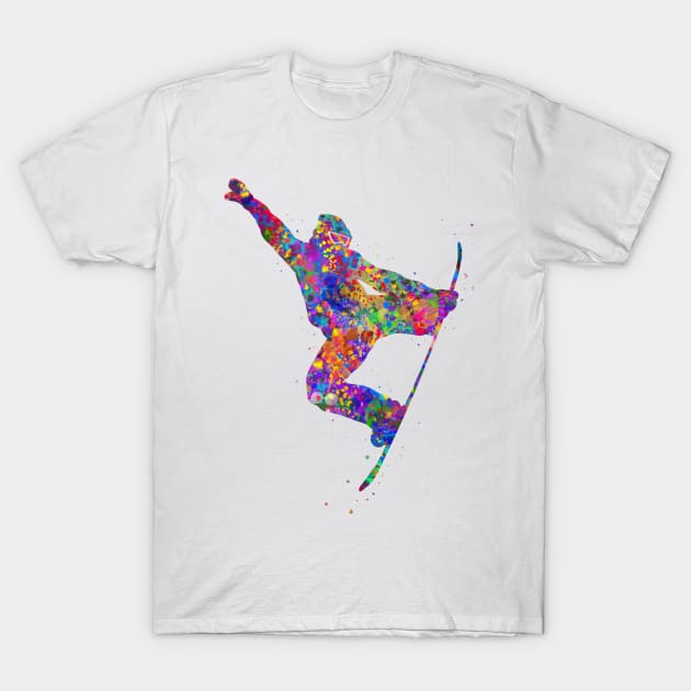 Snowboarder T-Shirt by Yahya Art